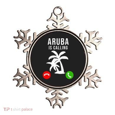 Aruba Is Calling Funny Vacation Souvenir Holiday Aruba Ornament