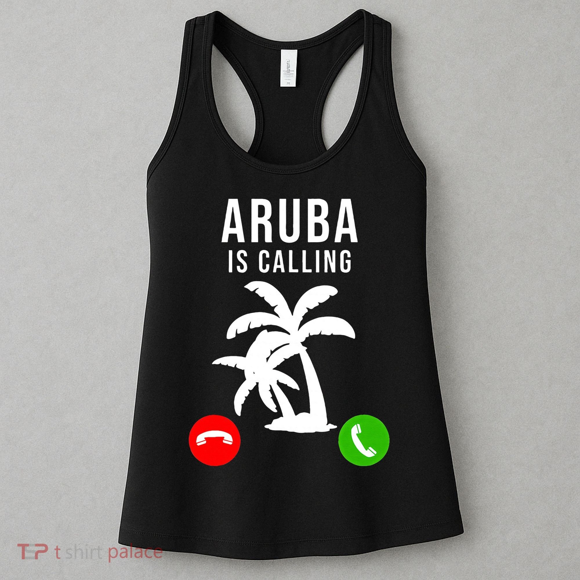 Aruba Is Calling Funny Vacation Souvenir Holiday Aruba Women's Tank Top