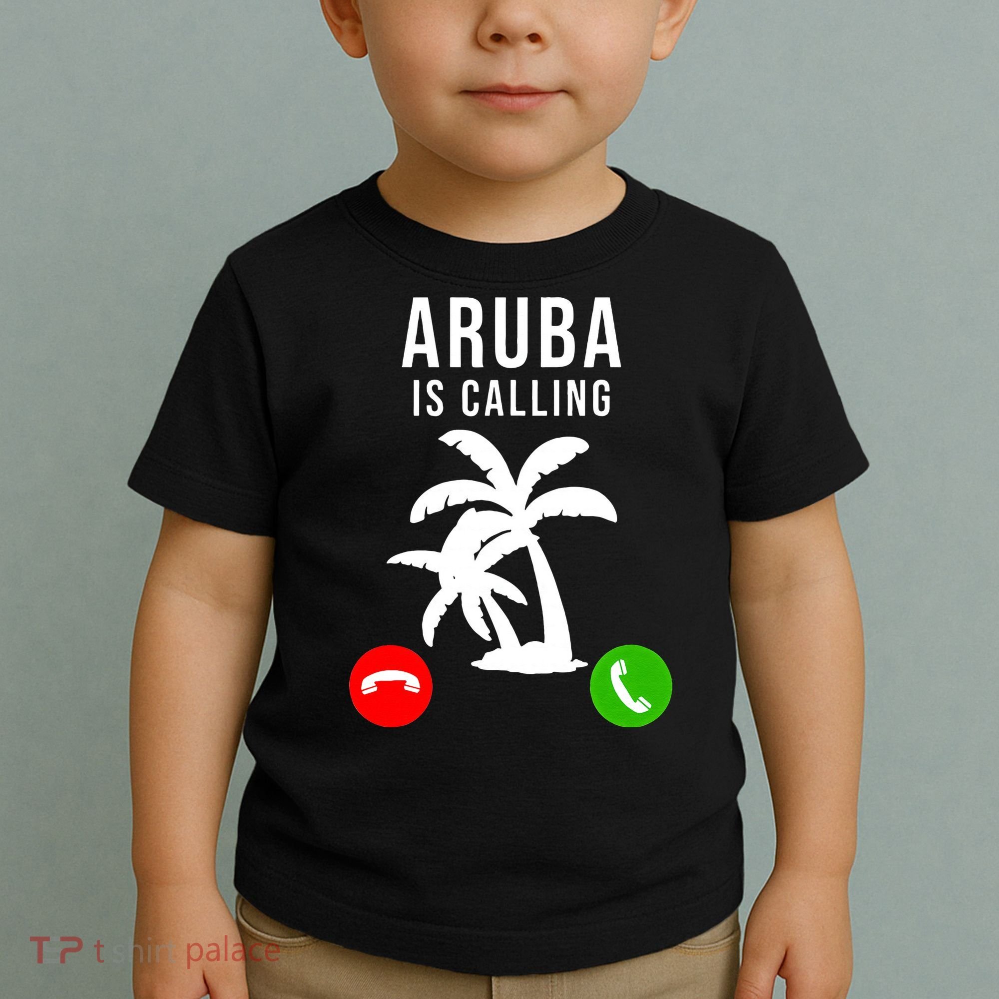 Aruba Is Calling Funny Vacation Souvenir Holiday Aruba Toddler T-Shirt