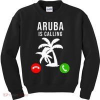 Aruba Is Calling Funny Vacation Souvenir Holiday Aruba Kids Sweatshirt thumb 0