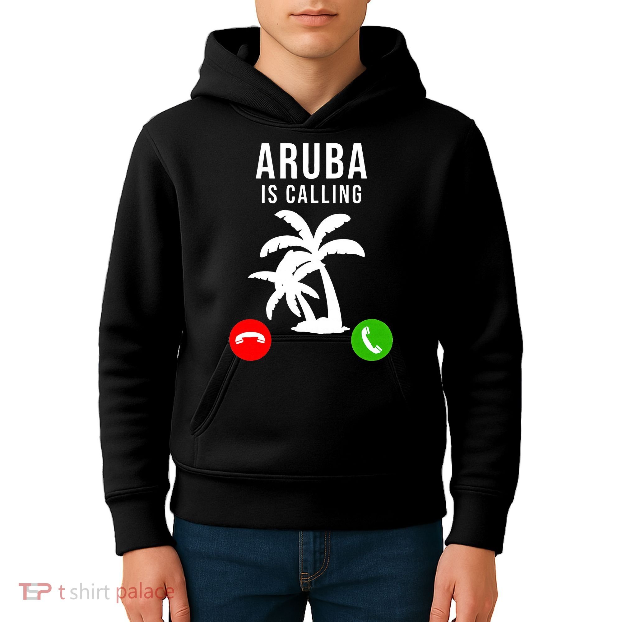 Aruba Is Calling Funny Vacation Souvenir Holiday Aruba Kids Hoodie