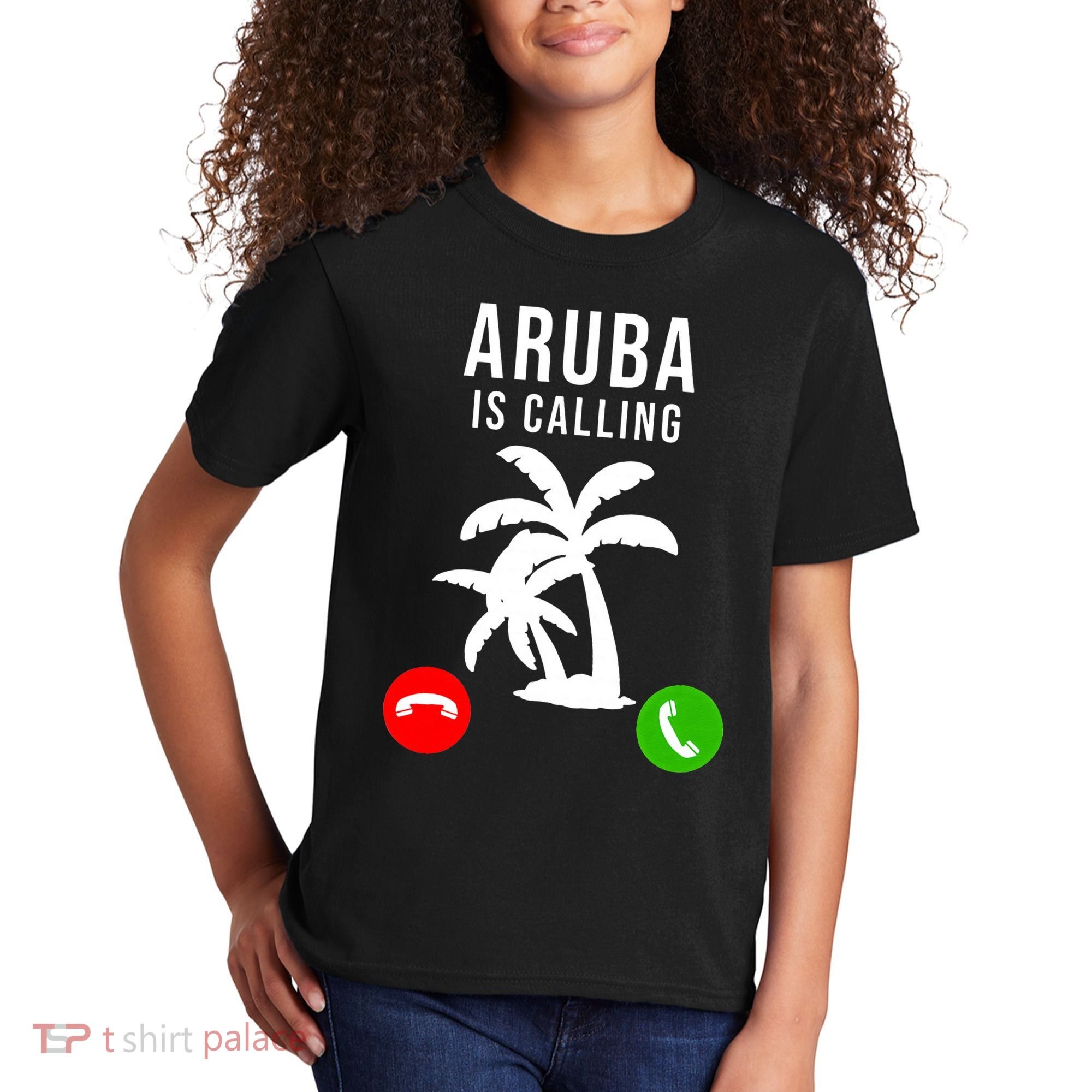 Aruba Is Calling Funny Vacation Souvenir Holiday Aruba Kids T-Shirt