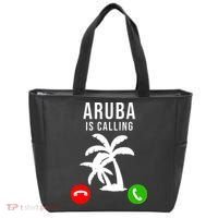 Aruba Is Calling Funny Vacation Souvenir Holiday Aruba Tote Bag thumb 0
