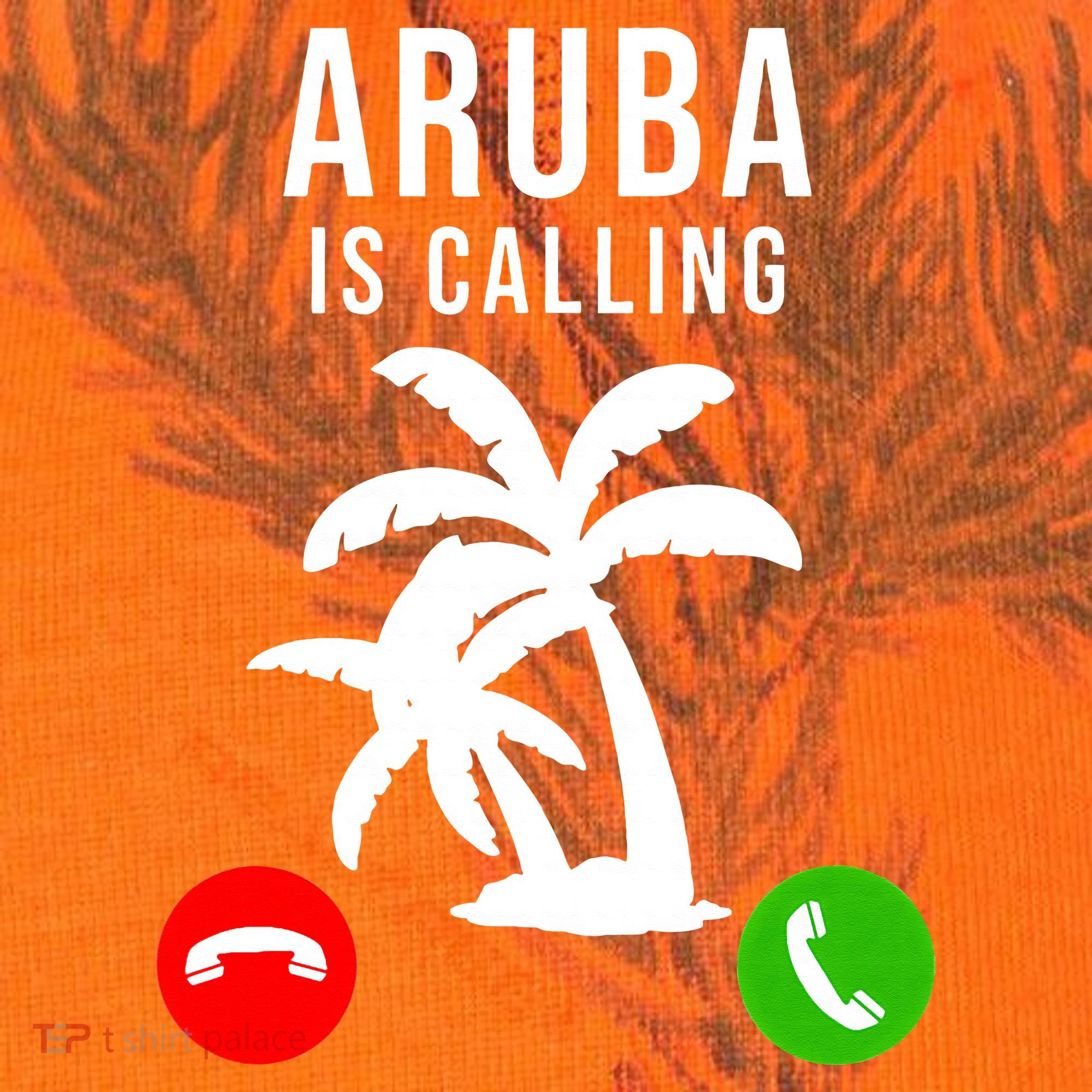 Aruba Is Calling Funny Vacation Souvenir Holiday Aruba Kati Licensed 12" Camo Cuffed Beanie