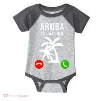 Aruba Is Calling Funny Vacation Souvenir Holiday Aruba Infant Baby Jersey Bodysuit thumb 0