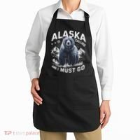 Alaska Is Calling And I Must Go, Alaskan Bear And Nature Apron thumb 2