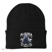 Alaska Is Calling And I Must Go, Alaskan Bear And Nature Beanie thumb 0