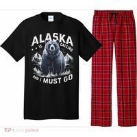 Alaska Is Calling And I Must Go, Alaskan Bear And Nature Pajama Set thumb 0