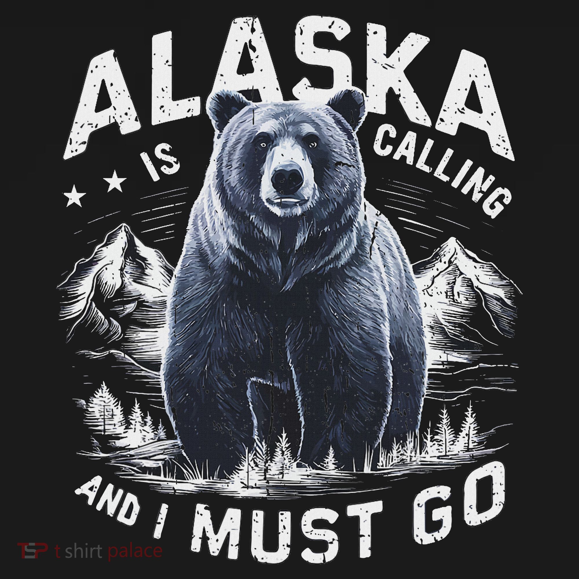 Alaska Is Calling And I Must Go, Alaskan Bear And Nature Women's Hoodie