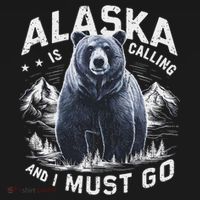 Alaska Is Calling And I Must Go, Alaskan Bear And Nature Mousepad thumb 1
