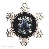 Alaska Is Calling And I Must Go, Alaskan Bear And Nature Ornament thumb 0