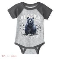 Alaska Is Calling And I Must Go, Alaskan Bear And Nature Infant Baby Jersey Bodysuit thumb 0
