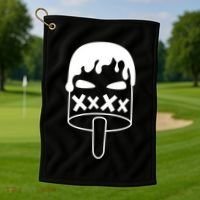 Angry Evil Ice Cream Golf Towel thumb 1