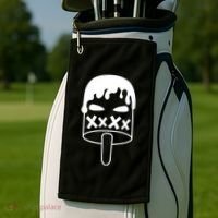 Angry Evil Ice Cream Golf Towel thumb 2