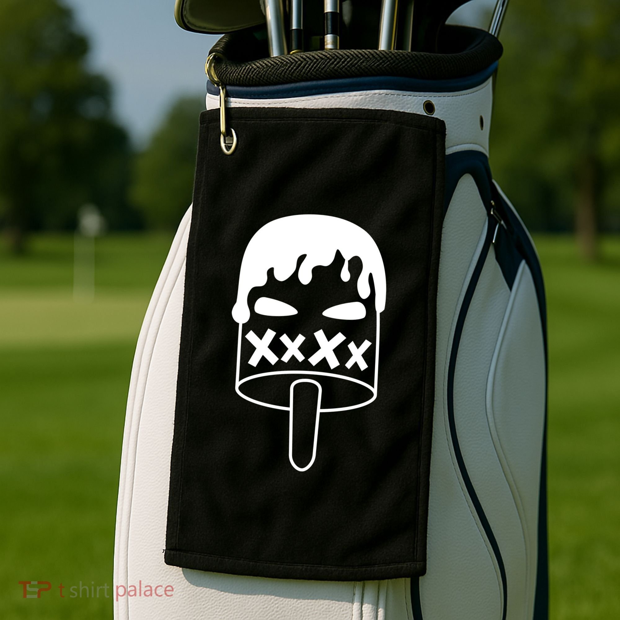 Angry Evil Ice Cream Golf Towel