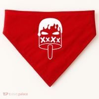 Angry Evil Ice Cream USA-Made Doggie Bandana thumb 0