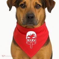 Angry Evil Ice Cream USA-Made Doggie Bandana thumb 1