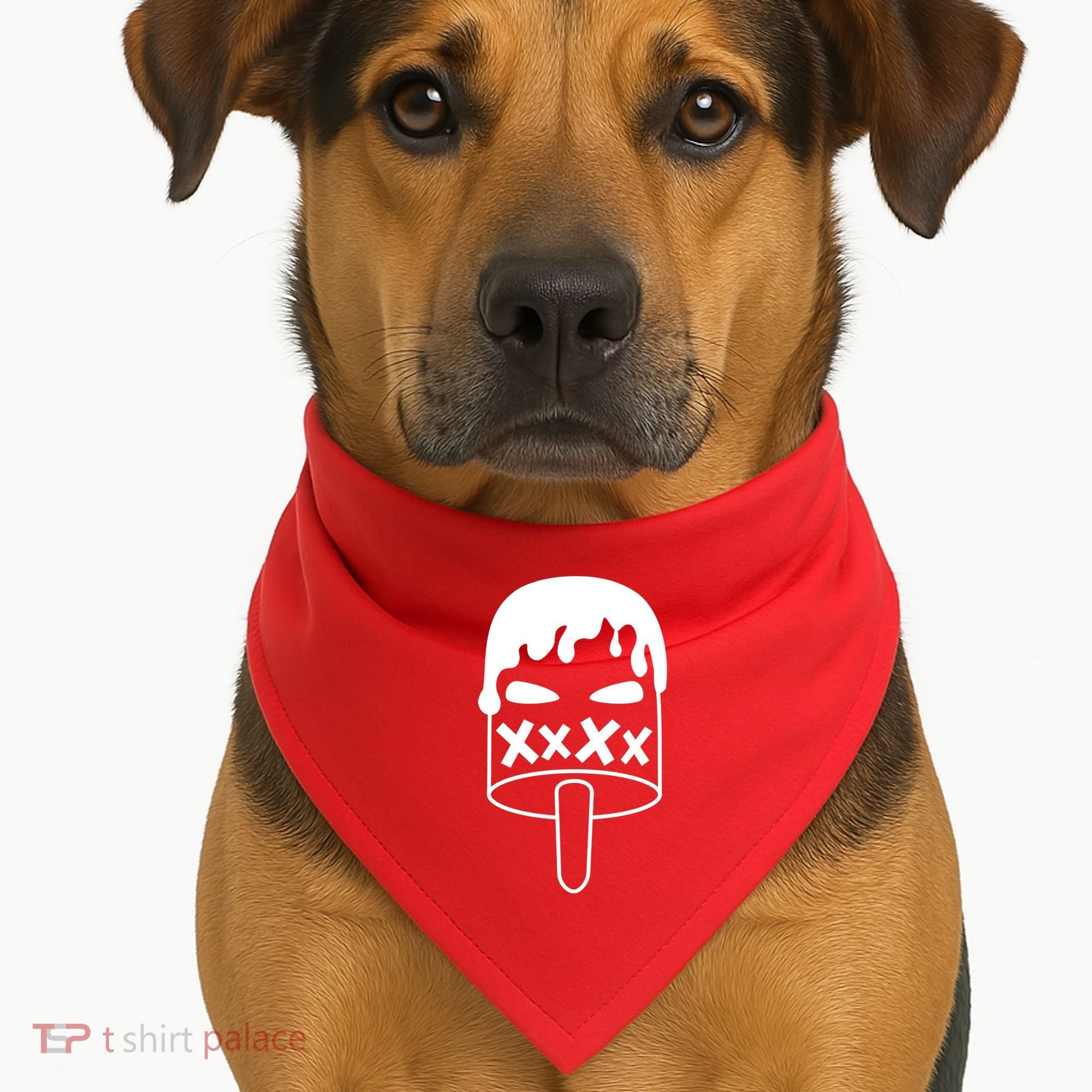 Angry Evil Ice Cream USA-Made Doggie Bandana