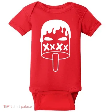 Angry Evil Ice Cream Baby Bodysuit