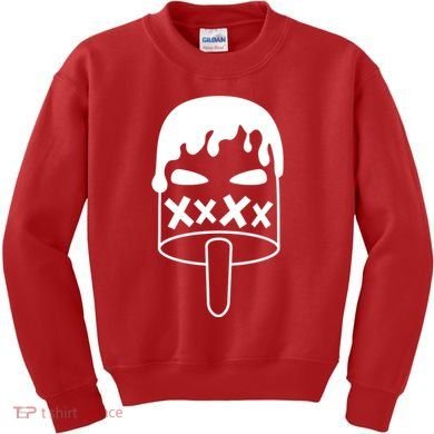 Angry Evil Ice Cream Kids Sweatshirt