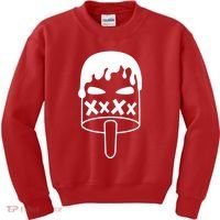 Angry Evil Ice Cream Kids Sweatshirt thumb 0