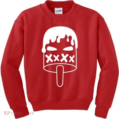 Angry Evil Ice Cream Kids Sweatshirt