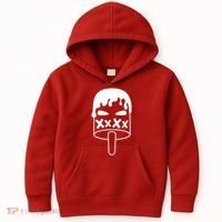 Angry Evil Ice Cream Kids Hoodie thumb 0