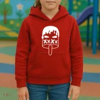 Angry Evil Ice Cream Kids Hoodie thumb 3