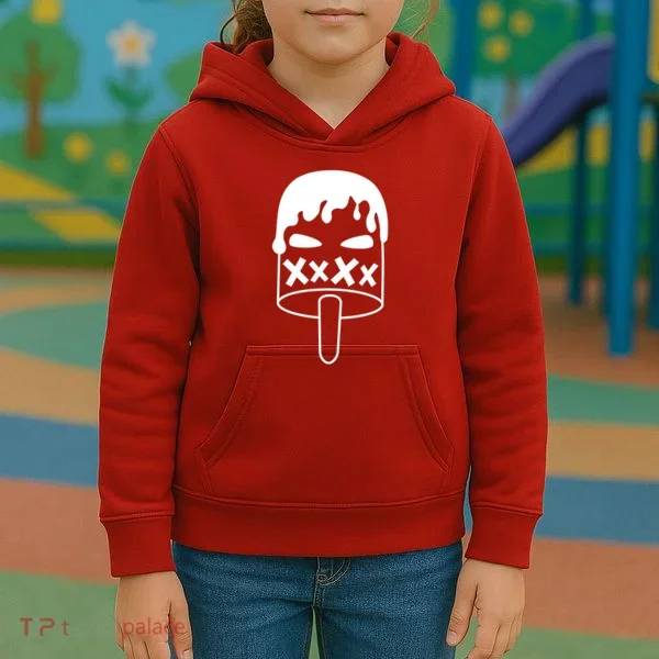 Angry Evil Ice Cream Kids Hoodie