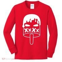 Angry Evil Ice Cream Kids Long Sleeve Shirt thumb 0