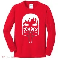 Angry Evil Ice Cream Kids Long Sleeve Shirt thumb 0
