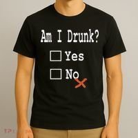 Am I Drunk Yes Or No Beer Wine And Whiskey Humor T-Shirt thumb 3
