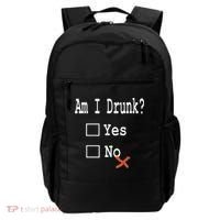 Am I Drunk Yes Or No Beer Wine And Whiskey Humor Backpack thumb 0