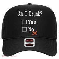 Am I Drunk Yes Or No Beer Wine And Whiskey Humor Hat thumb 0