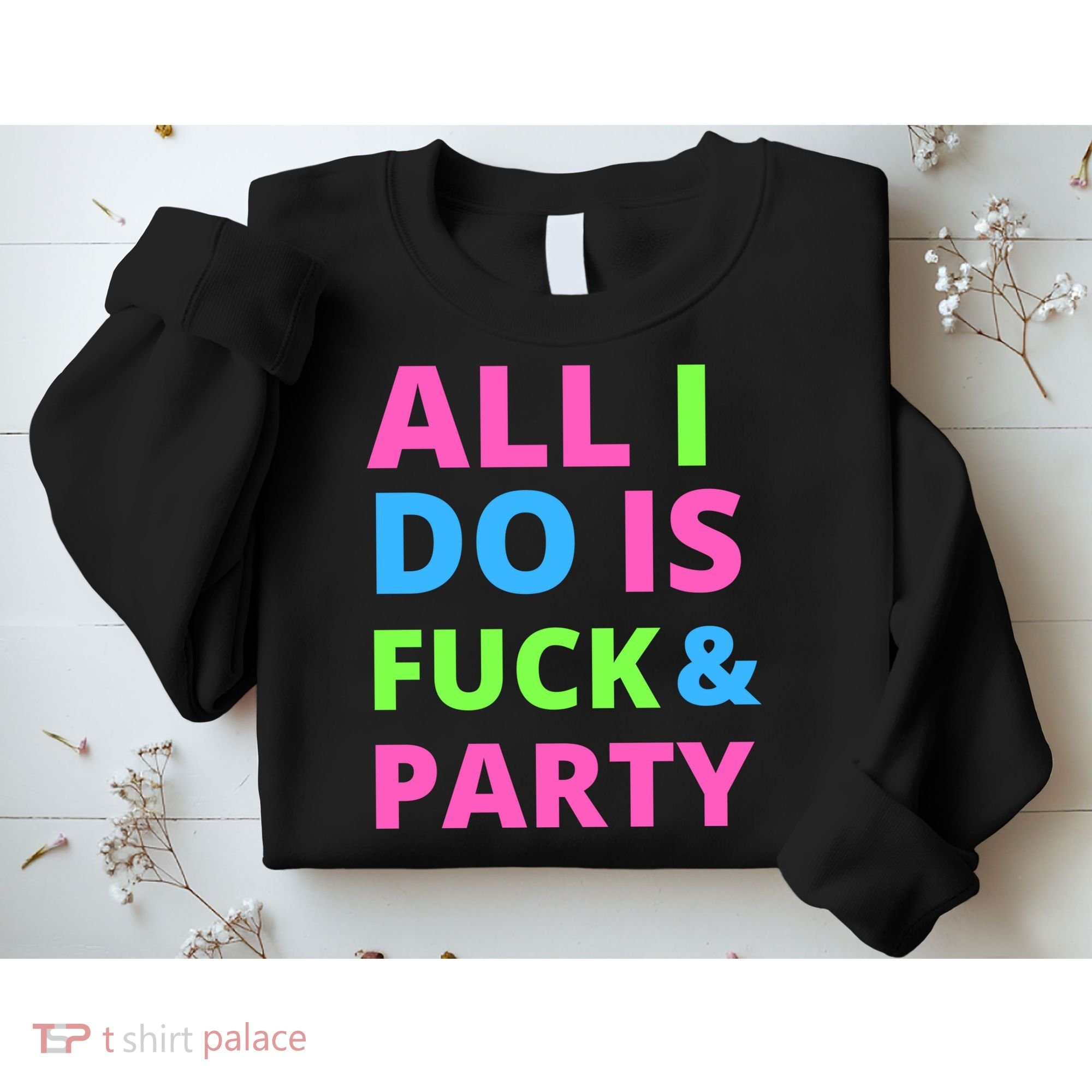 All I Do Is F**k And Party Rave Sweatshirt