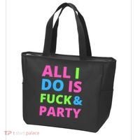 All I Do Is F**k And Party Rave Tote Bag thumb 3