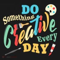 Artist Inspiration Do Something Creative Every Day Cool Gift Backpack thumb 2
