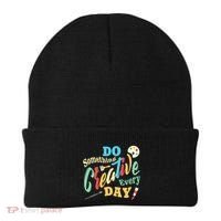 Artist Inspiration Do Something Creative Every Day Cool Gift Beanie thumb 0