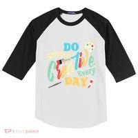 Artist Inspiration Do Something Creative Every Day Cool Gift Kids Colorblock Raglan Jersey thumb 0