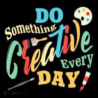 Artist Inspiration Do Something Creative Every Day Cool Gift Kids Colorblock Raglan Jersey thumb 2