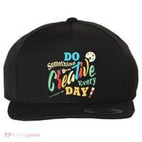 Artist Inspiration Do Something Creative Every Day Cool Gift Wool Snapback Cap thumb 0
