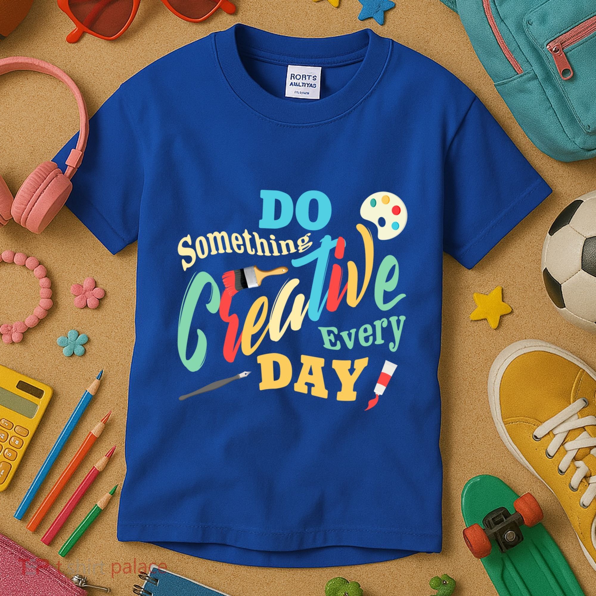 Artist Inspiration Do Something Creative Every Day Cool Gift Kids T-Shirt
