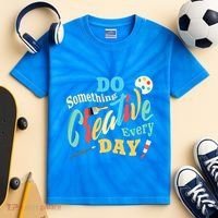 Artist Inspiration Do Something Creative Every Day Cool Gift Kids Tie-Dye T-Shirt thumb 2