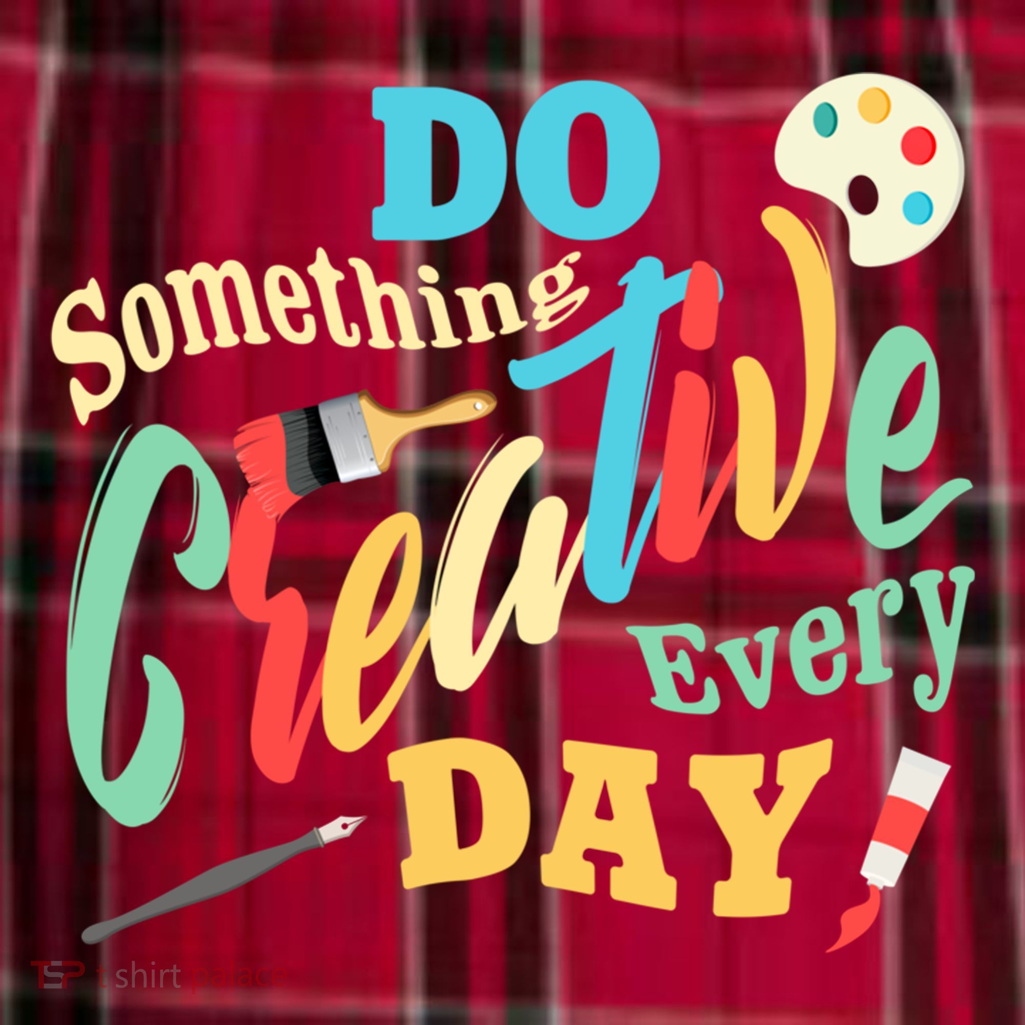 Artist Inspiration Do Something Creative Every Day Cool Gift Men's Flannel Plaid Pajama Pants