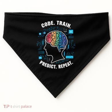 Artificial Intelligence Engineer Ai And Machine Learning Gift USA-Made Doggie Bandana