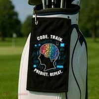 Artificial Intelligence Engineer Ai And Machine Learning Gift Golf Towel thumb 2