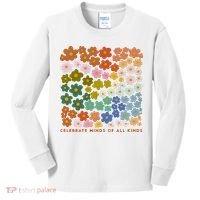 Autism Inclusive Education Celebrate Mind Of All Kind Kids Long Sleeve Shirt thumb 0