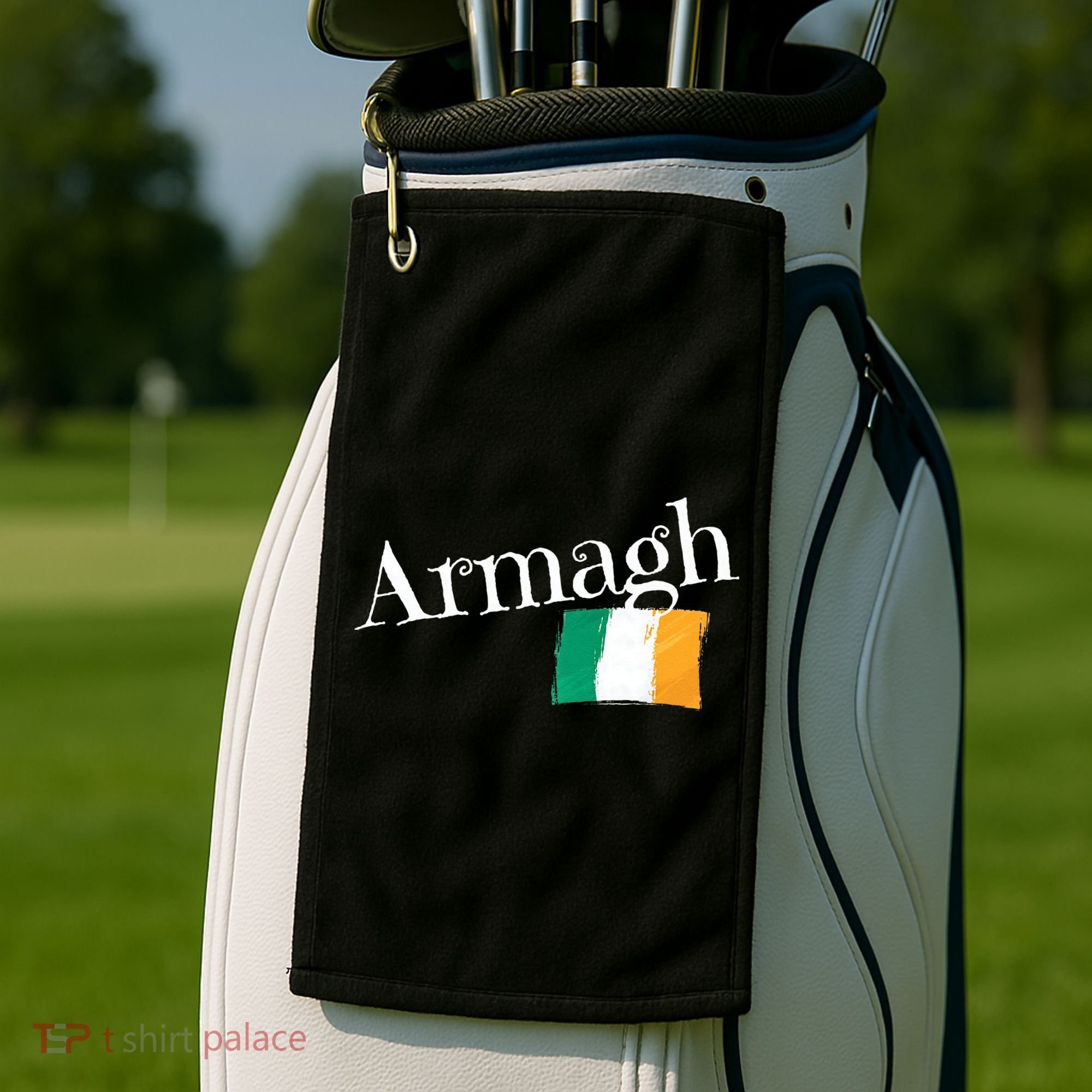 Armagh Ireland Flag Irish City Saint Patrick's Day Golf Towel