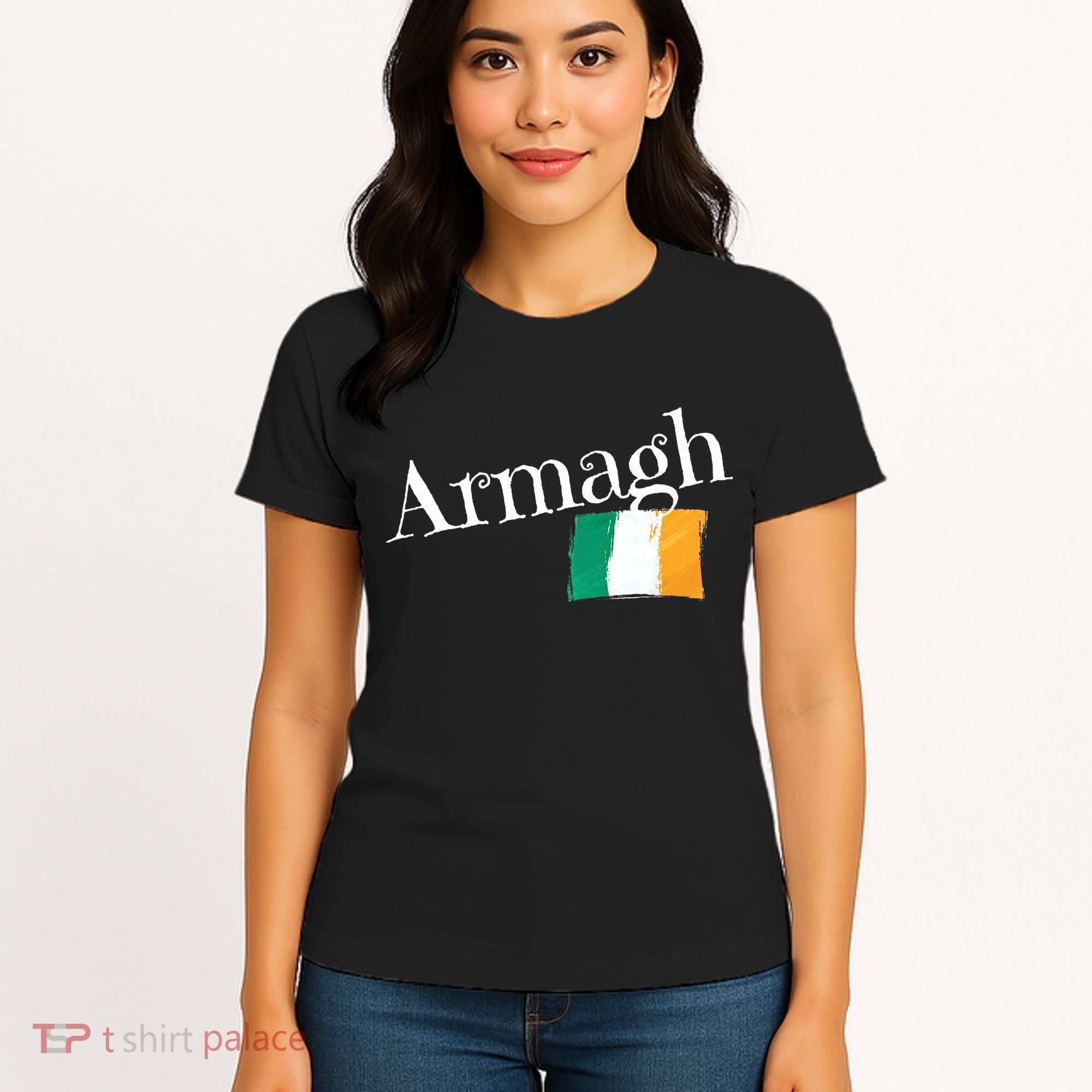 Armagh Ireland Flag Irish City Saint Patrick's Day Women's T-Shirt