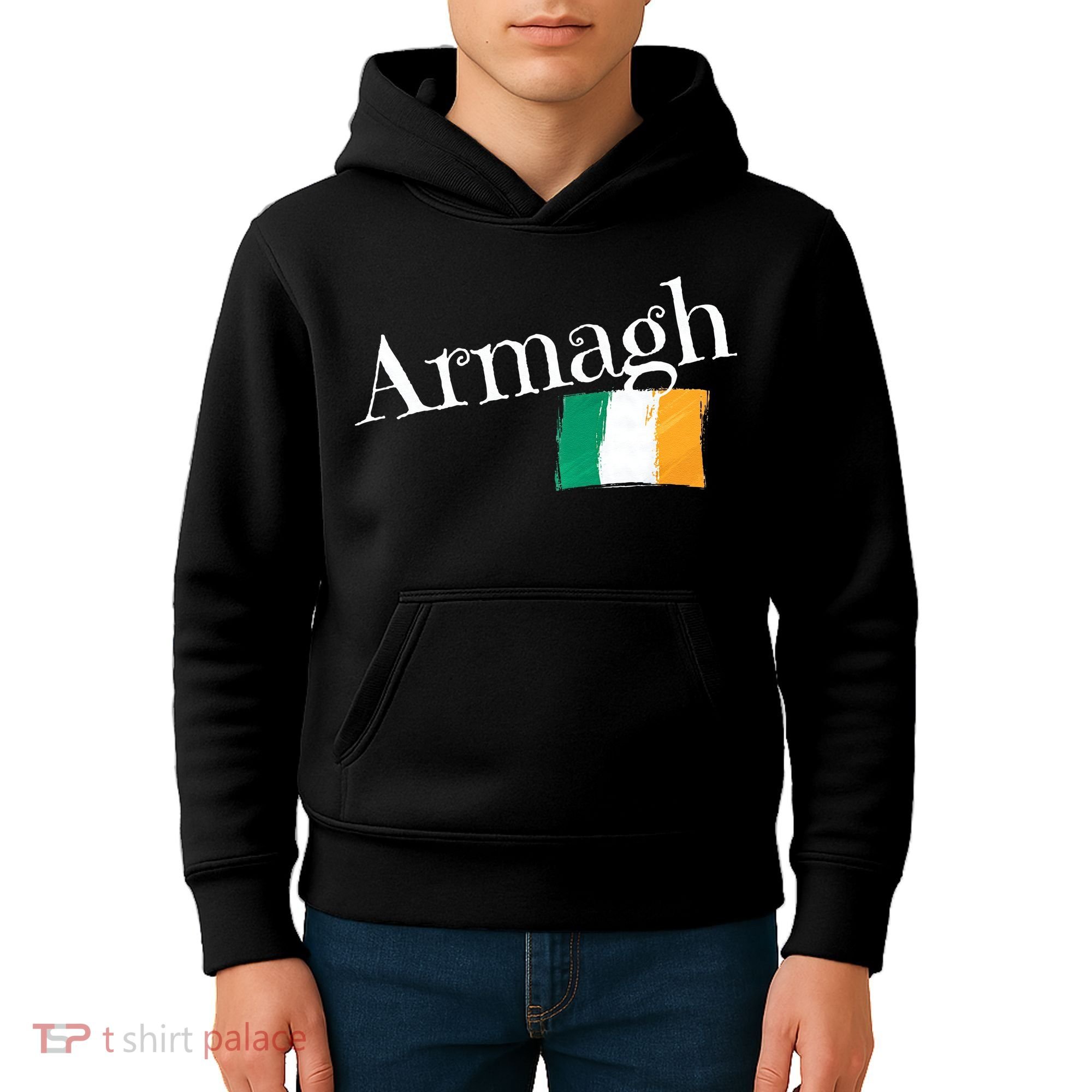 Armagh Ireland Flag Irish City Saint Patrick's Day Kids Hoodie